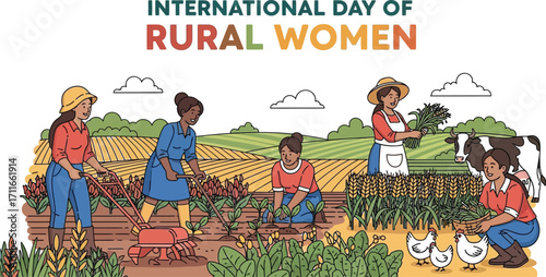 Women working in agriculture for international day of rural women