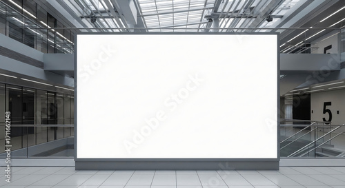 Wallpaper Mural Blank Billboard in Modern Interior Space Torontodigital.ca