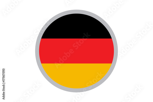germany round flag vector design
