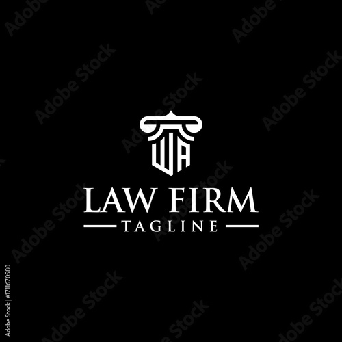 WA law logo design inspiration