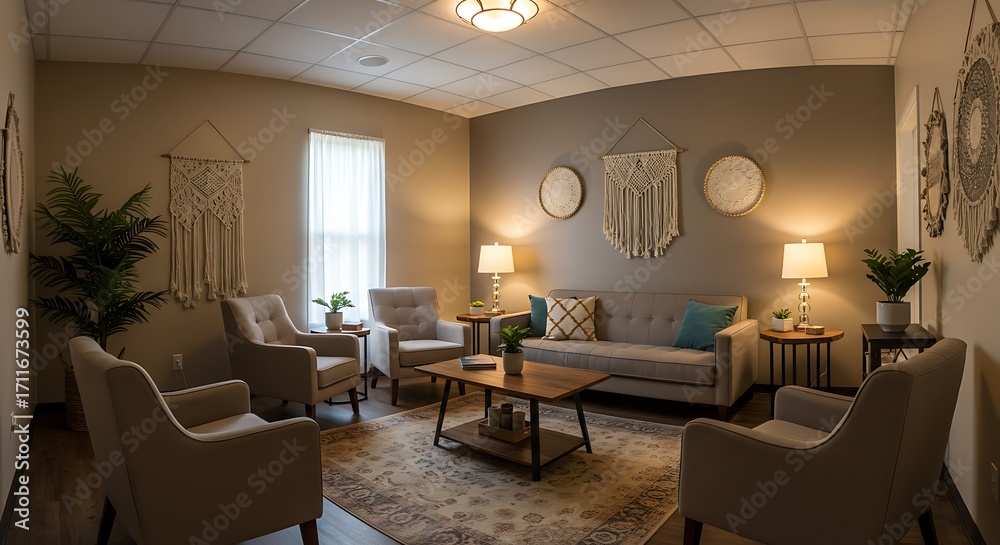 Fototapeta premium Interior office space relaxing room