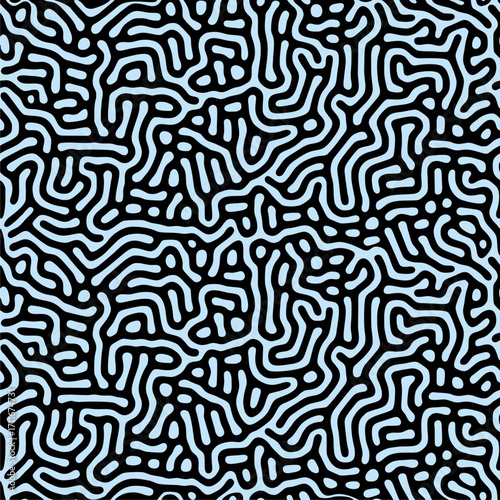 abstract maze pattern seamless with complex winding lines and organic flowing curves