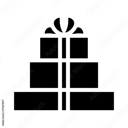 gift glyph icon
