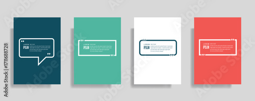 Colorful quote box designs for inspiring messages on social media platforms and marketing campaigns