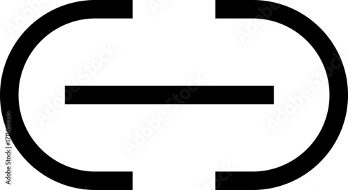 Link icon, attach link chain icon. Chain solid icon. connection, attachment, connect icon button symbol.Black Chain, link icon,Transparent Background.Link icon,attach link chain icon. Chain solid icon