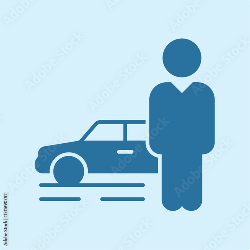 Car parking symbol artwork trendy useful vector Illustration design pleasant colorful background