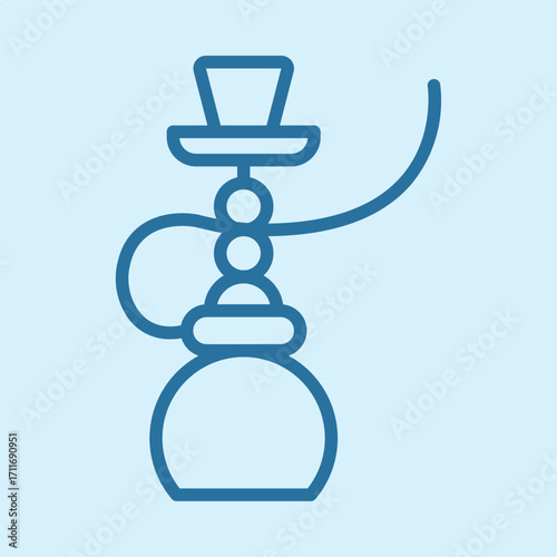 Hookah symbol artwork trendy useful vector Illustration design pleasant colorful background