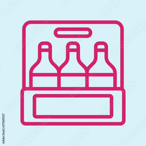 Bottles symbol artwork trendy useful vector Illustration design fetching colorful background