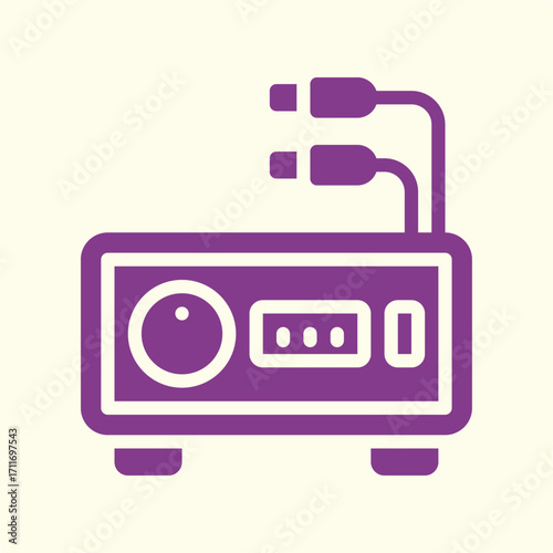 Radio creative symbol artwork trendy useful vector Illustration design beautiful colorful background