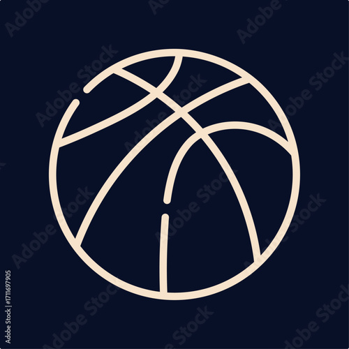Basketball creative symbol artwork trendy useful vector Illustration design gorgeous colorful background
