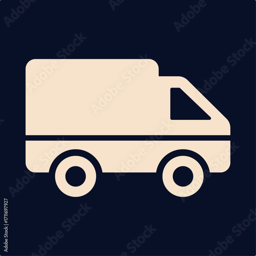 Van creative symbol artwork trendy useful vector Illustration design gorgeous colorful background