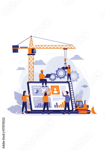 Building a dynamic user interface with a team of skilled developers and engineers.