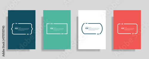 Vibrant quote box templates for professional presentations and social media content creation today