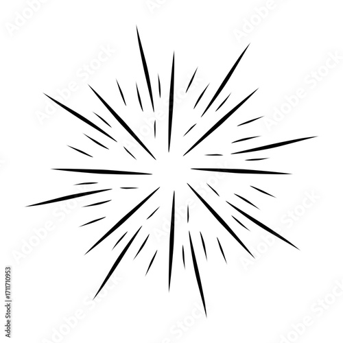 Abstract comic effect