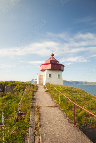 lighthouse on the coast Norway