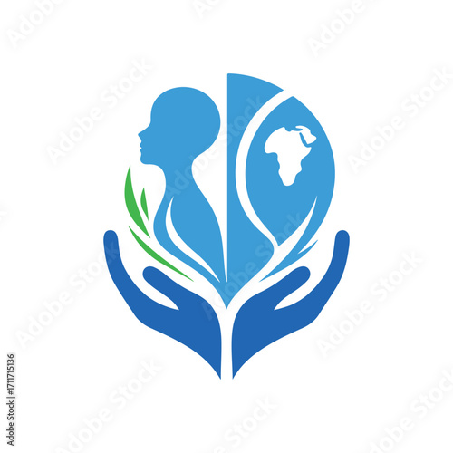 charity vector silhouette clip art logo design illustration