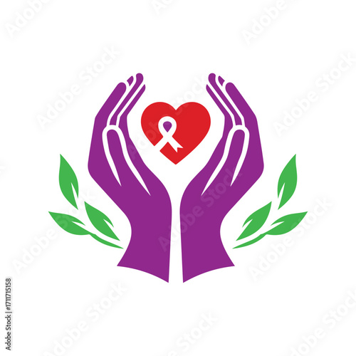 charity vector silhouette clip art logo design illustration
