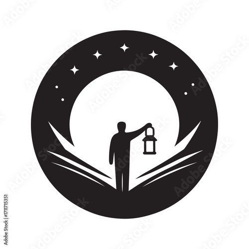 charity vector silhouette clip art logo design illustration