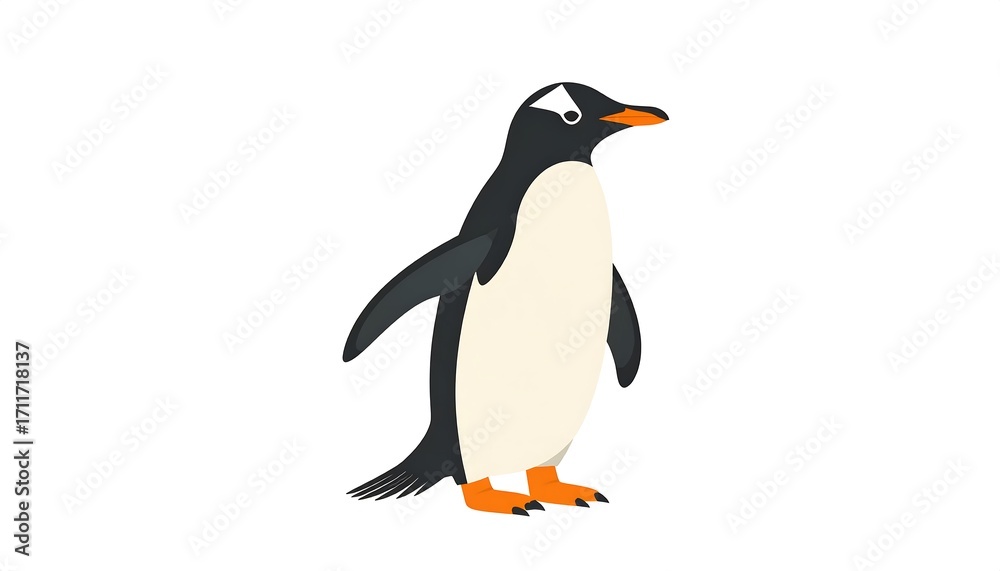 Fototapeta premium Cartoon penguin illustration