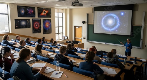 Lecture Hall Astronomy Class.