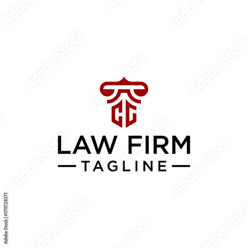 CG or HG law logo design inspiration