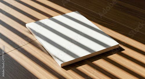 Wallpaper Mural Book in Sunlight: Abstract Shadow Play on Wood Torontodigital.ca