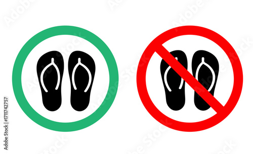Prohibited Clipart Transparent Background, Prohibition On/Off Wearing Slippers Logo Illustration, Wear Slippers, No Slippers, No Slipper Logo PNG Image