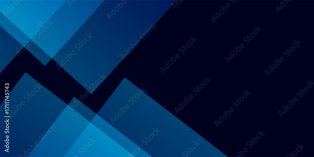 Obraz premium Dark blue white abstract background. Minimal. Color gradient. Geometric shape. Lines stripe triangle angle 3d shadow. Design. Futuristic. Metal metallic effect.Light shine. modern