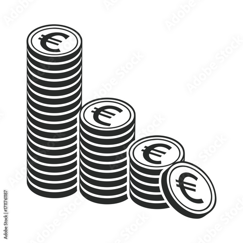 Minimalist illustration of four sequential elements