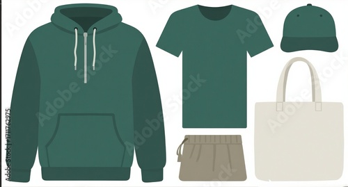 Green Apparel and Accessories Collection