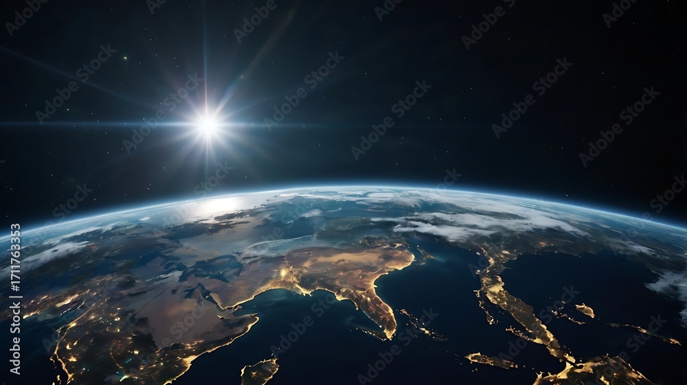 Obraz premium Transparent PNG Render of Earth with Alpha Background