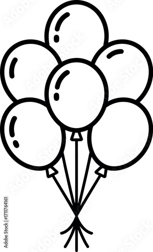A bunch of colorful balloons floating upwards, symbolizing celebration and joy.