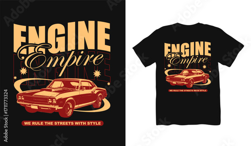 Racing car streetwear t shirt design, urban t shirt, Fast wheels challenge, California street race design, Street Racing, street style fashion, urban trendy t-shirt design, Racing club Illustration