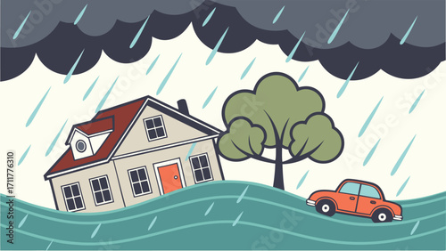 Protect your home from devastating floods with robust insurance policies providing financial safety for property and vehicles during severe weather events