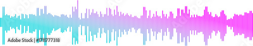 vector illustration of an abstract colorful  grunge sound wave