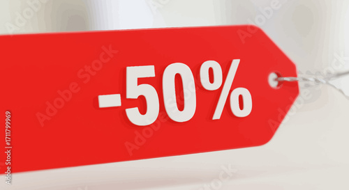 A red tag displays 50 in white