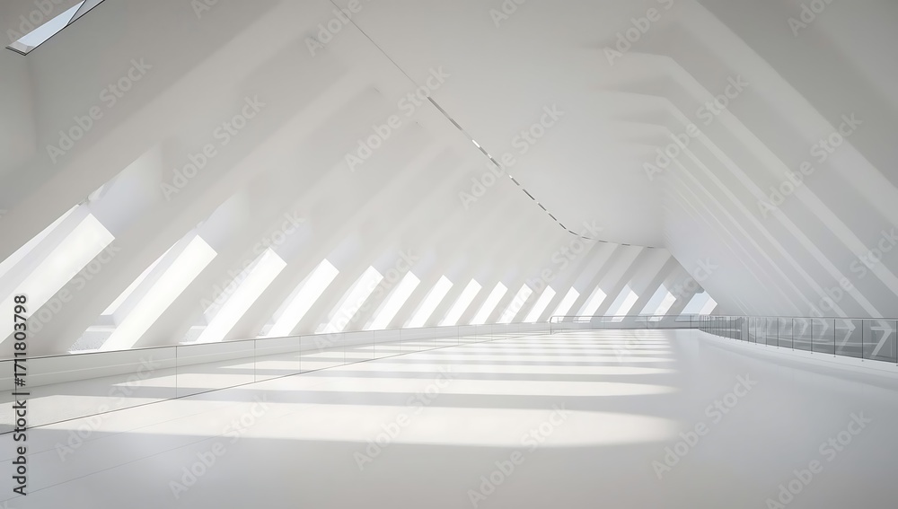 Obraz premium Modern White Architecture Interior