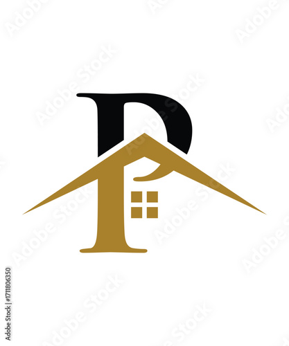 letter p and roof