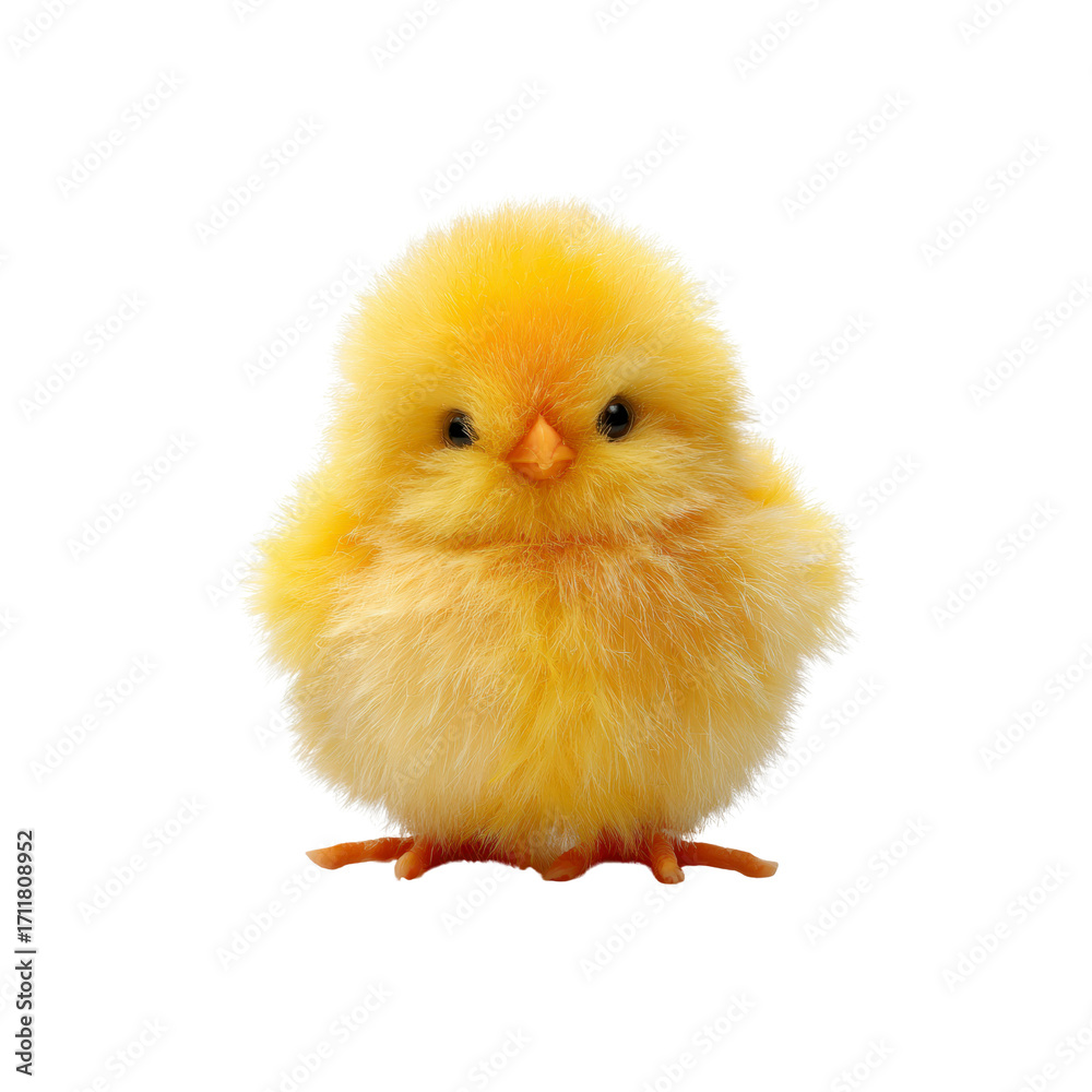 Obraz premium Adorable Fluffy Yellow Chickling - Perfect for Spring and Easter Designs