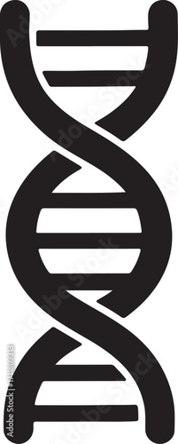 DNA flat vector icon
