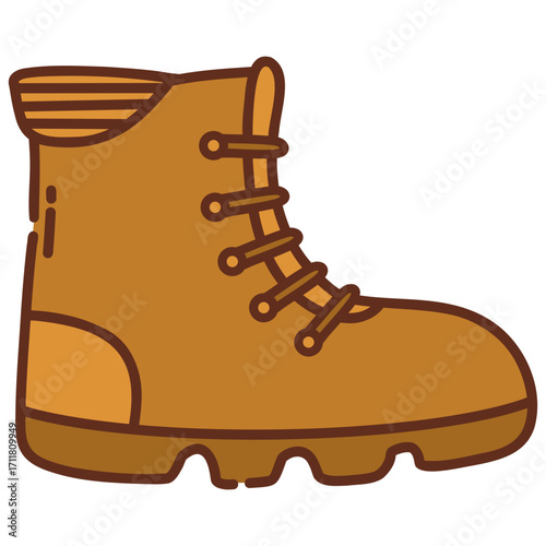 hiking boot vector illustration