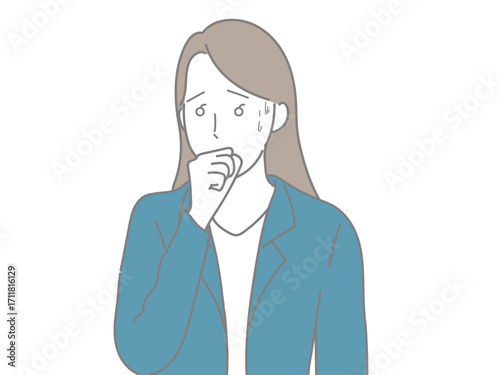 イラスト　女性　