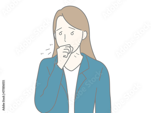 イラスト　女性　