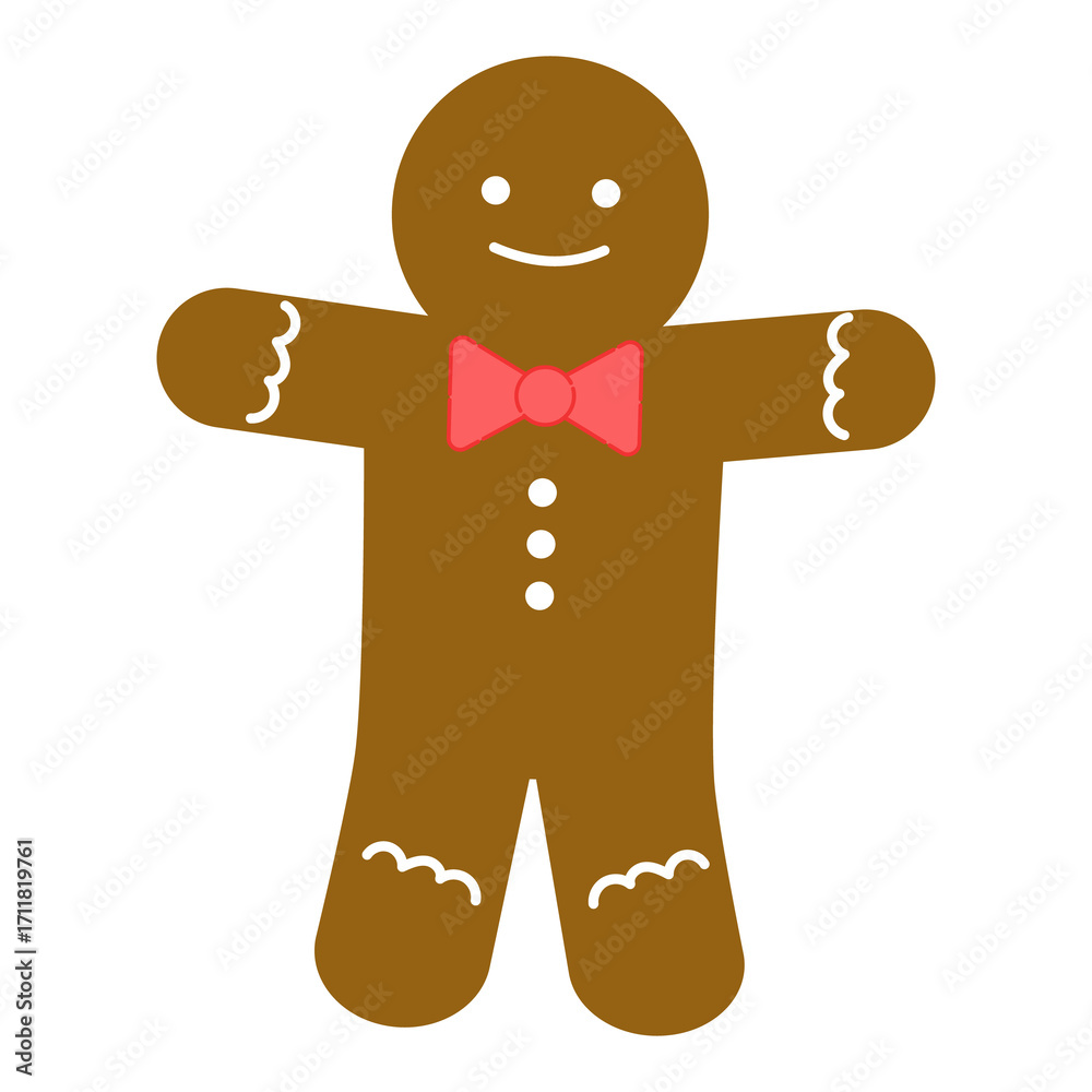 Obraz premium ジンジャーブレッドクッキー リボン付き〜Gingerbread Cookies with Ribbon〜