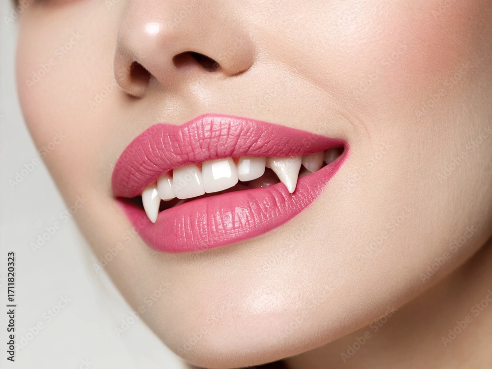 Fototapeta premium close up lips