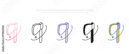 Axe icon design with white background stock illustration