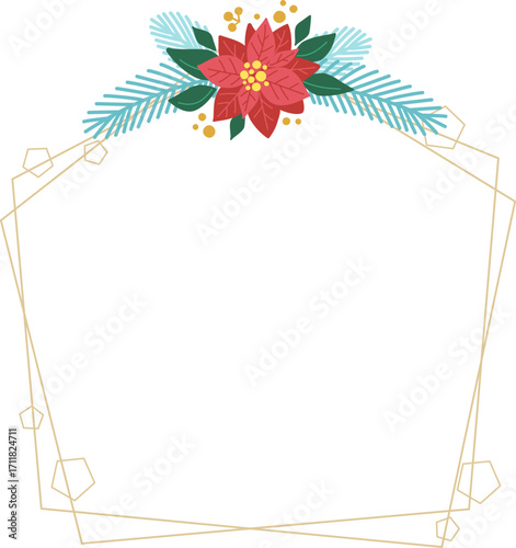 クリスマスリースのベクター素材イラスト