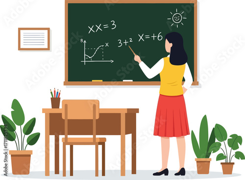 teacher in classroom