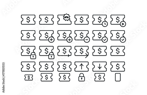 vector outline icons Store Credit (Basic) storecredit icon storecredit new storecredit old storecredit valid storecredit invalid storecredit active storecredit inactive storecredit add.