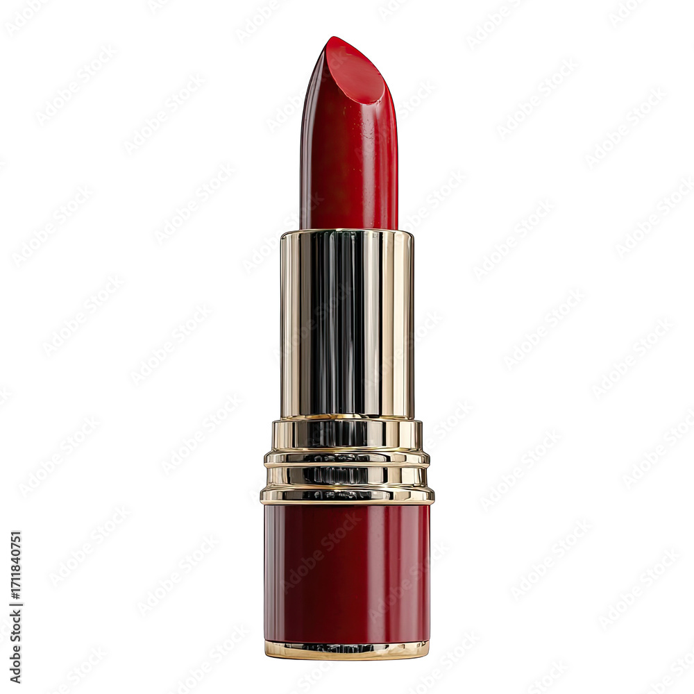 Obraz premium Red lipstick in gold casing